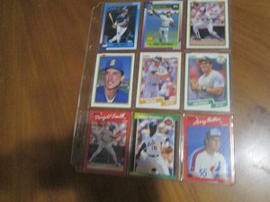 Double Sided Page of Mixed Sports Trading Card Binder Page