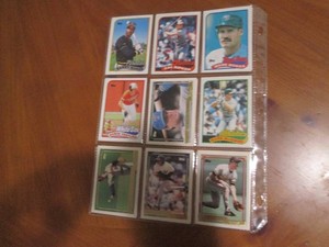 Double Sided Page of MLB Baseball Card Collection