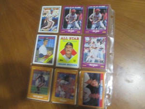 Double Sided Page of Mixed Baseball Card Lot