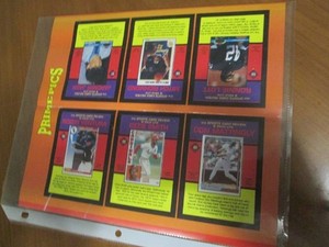 Uncut sheet of prime pics featuring...