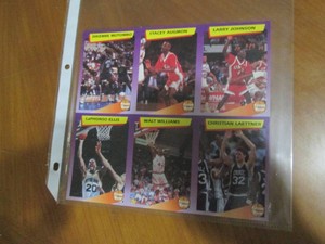 Uncut sheet of Front Row basket bal...