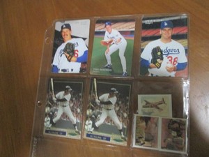 Page of rare promotional cards...