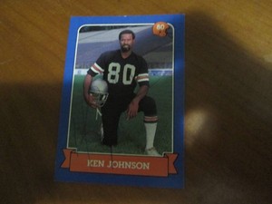 Autographed Ken Johnson football ca...