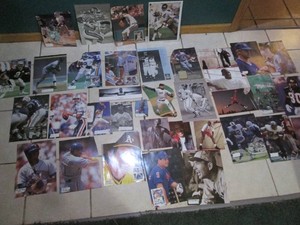 Assorted sports star cutouts...