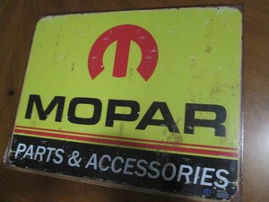 Mopar metal sign, measures 12 x 16...