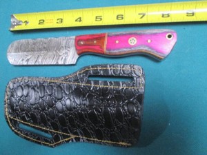 Damascus style knife, hand crafted ...