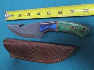 Hand crafted knife with sheath...