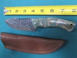 Hand crafted knife with sheath...