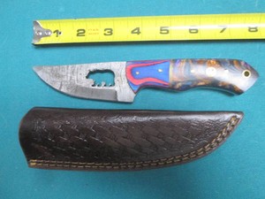 Damascus style knife, hand crafted ...