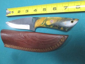 Hand crafted knife with sheath...