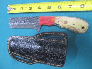 Hand crafted knife with sheath...