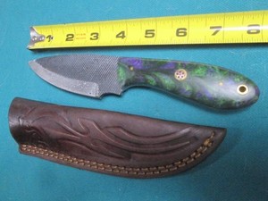 Hand crafted knife with sheath...