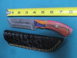 Hand crafted knife with sheath...