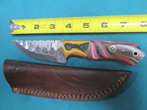 Damascus style knife, hand crafted ...