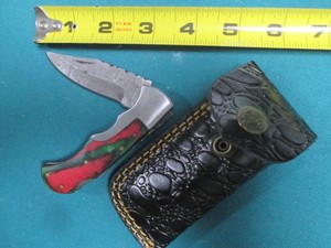Damascus style knife, hand crafted ...