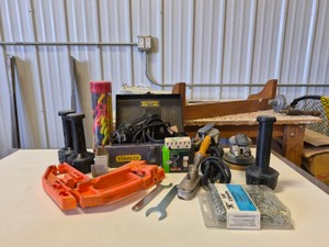 Clamps, Sanders, RotoZip saw, Chain, Wrenches