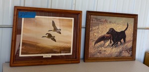 (2) Framed Artwork Les Kouba & Carl Melichar