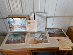 (4) Prints by acclaimed wildlife artist  David Maass