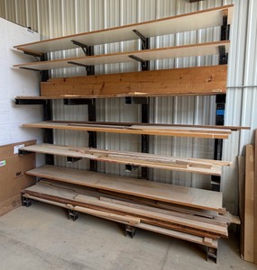 7-tier Steel Horizontal storage rack wlumber