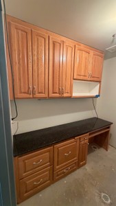 Desk with granite top