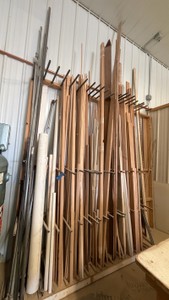 Vertical Lumber Storage Rack w/ trim pieces