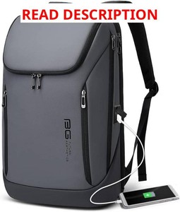 BANGE Business Smart Backpack Waterproof fit 15.6 Inch Laptop Backpack with USB Charging Port,Travel Durable Backpack