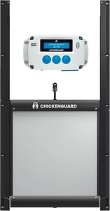 $170 ChickenGuard Automatic Chicken Coop Door Opener, Power by SolarBatteriesElectric. Strong Motor Lifts 2kg TimerLight Sensing Motor Units only or Combination Kits (PRO  Door  Batteries)
