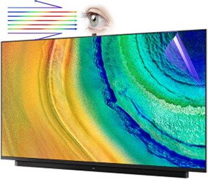 2026 Anti Glare Film for 55 Inch TV Screen, Blue Light Filter and Glare Reducer, Indoor Outdoor Glare TV Shield for Clear Viewing (55 Inch 1211)