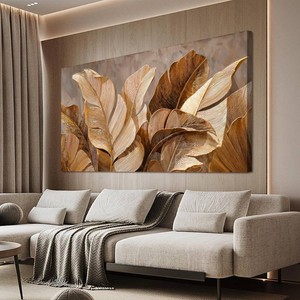 Canvas Wall Art Decor Wall Art Pictures for Living Room Large Botanical Wall Art paintings Artwork for Wall Decor Brown Modern Wall Art Decor Artwork for walls Bedroom Office Wall Decor 24 X 48