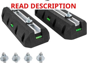 WeCooper Floor Mounting Base Pad for 9000-36000BTU,Heavy-Duty Condenser Rubber Floor Mount Base Kit,Anti-Vibration Isolator Mounting Bracket for Ductless Mini Split Air Conditioner Heat Pump