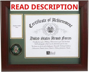 Allied Frame U.S. Army Medal and Award Frame with Medallion -13 x 16