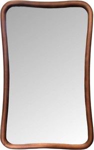 $120 Howard Elliott Collection Waveform Rectangular Mirror Rectangle Brown 31.5H x 19W x 1D