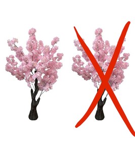 $150 Artificial Cherry Blossom Tree, 4.3FT 2 Pack Pink Faux Cherry Blossom Tree for Home, Wedding & Party Decoration, Indoor & Outdoor