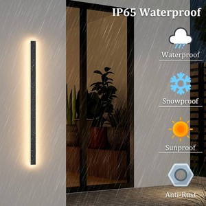 $160 2 Pack 40Inch Long Outdoor LED Wall Lights 3000K Modern Exterior Wall Light Fixtures IP65 Waterproof for House Porch Courtyard