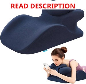 MOONYOOY Memory Foam Ergonomic Wedge Pillow for Sleeping, Acid Reflux & GERD Relief - Elevation Bed Support Pillow for Back Pain, Post Surgery Recovery, Reading with Removable Washable Cover