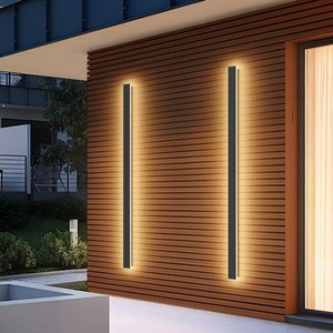 $160 2 Pack 40Inch Long Outdoor LED Wall Lights 3000K Modern Exterior Wall Light Fixtures IP65 Waterproof for House Porch Courtyard