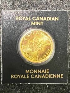 2023 CANADIAN MAPLE LEAF 1 GRAM .9999 FINE GOLD