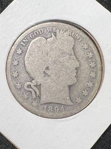 1894-S US BARBER HALF DOLLAR