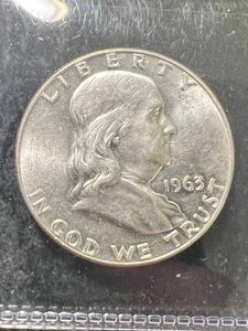 1963-D US FRANKLIN HALF DOLLAR BU
