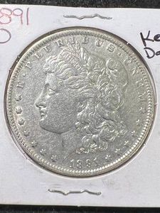 1891-O US MORGAN SILVER DOLLAR