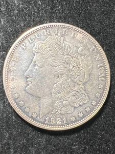 1921-D US MORGAN SILVER DOLLAR