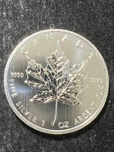 2013 CANADIAN MAPLE LEAF 1 TROY OZ .9999 FINE SILVER