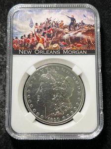 1890-O US MORGAN SILVER DOLLAR SLABBED