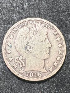 1915-D US BARBER HALF DOLLAR