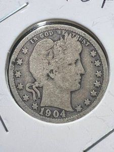 1904 US BARBER QUARTER
