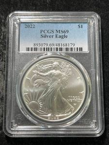 2022 AMERICAN SILVER EAGLE PCGS MS69