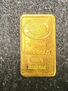 1 GRAM .999 FINE GOLD ISTANBUL BAR