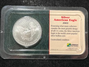 2003 AMERICAN SILVER EAGLE IN CASE