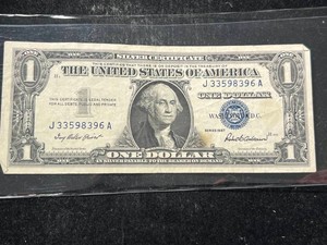 1957 US BLUE SEAL $1 SILVER CERTIFICATE