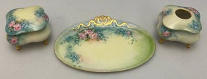 Vintage Limoges Hand Painted Dresser Set